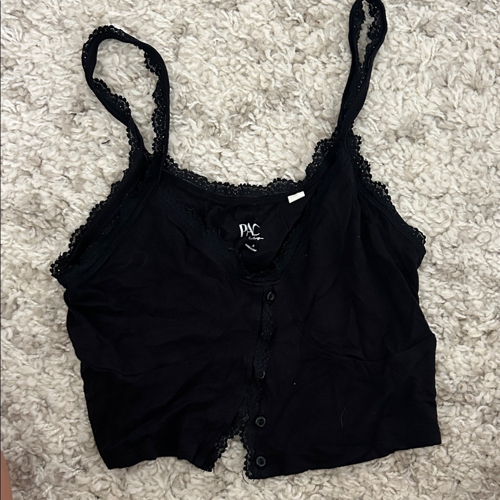 Amazon Black Lace Trim Camisole